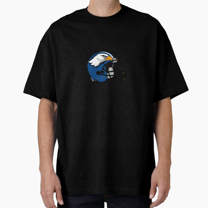 American Football Helmet Eagle Crest Logo T-Shirt - Unique Graphic Unisex - T-Shirt, Sweatshirt, Hoodie