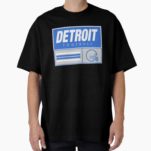 Detroit Football T-Shirt - Custom Art Print for Adults - T-Shirt, Sweatshirt, Hoodie