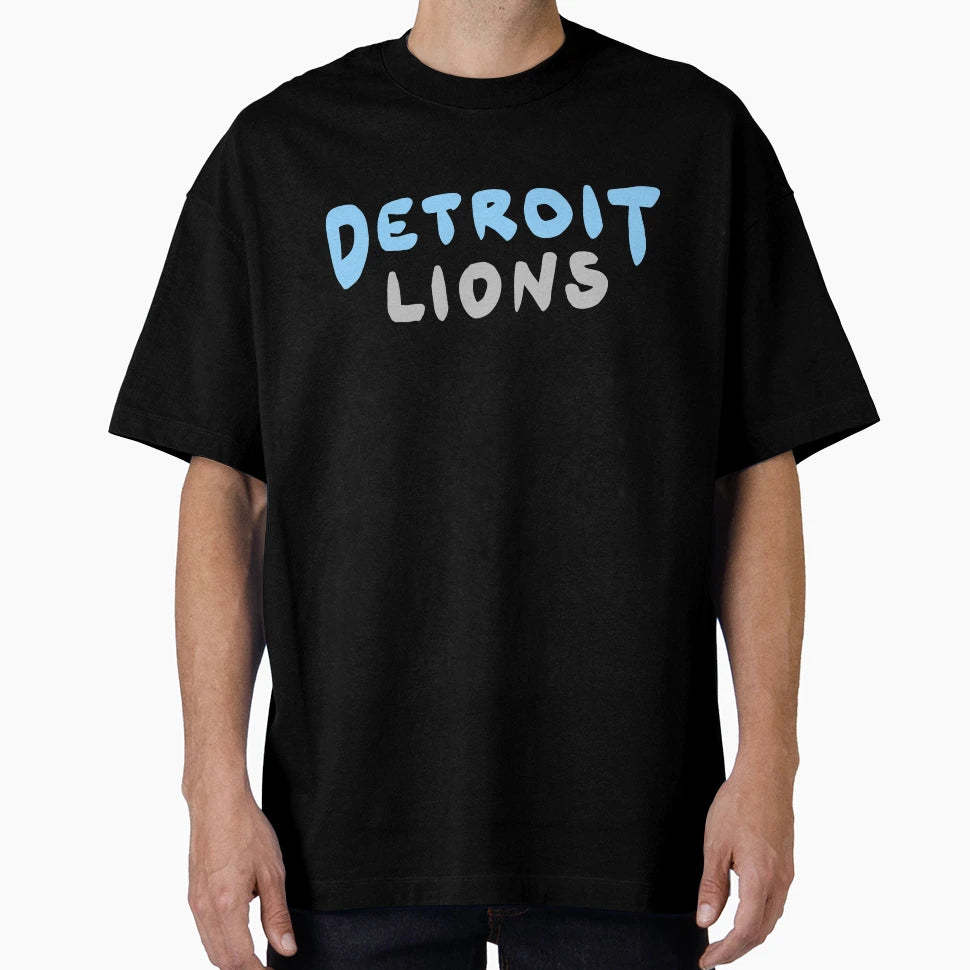 Nfl Detroit Lions Bubble Letters T-Shirt - Streetwear Style Men Women - T-Shirt, Sweatshirt, Hoodie