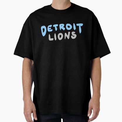 Nfl Detroit Lions Bubble Letters T-Shirt - Streetwear Style Men Women - T-Shirt, Sweatshirt, Hoodie