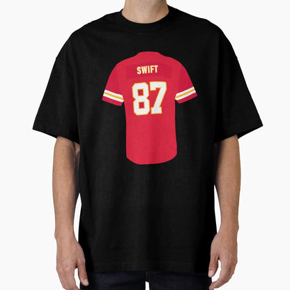 87 Swift Kelce Chiefs Jersey T-Shirt - Novelty Apparel Unisex - T-Shirt, Sweatshirt, Hoodie