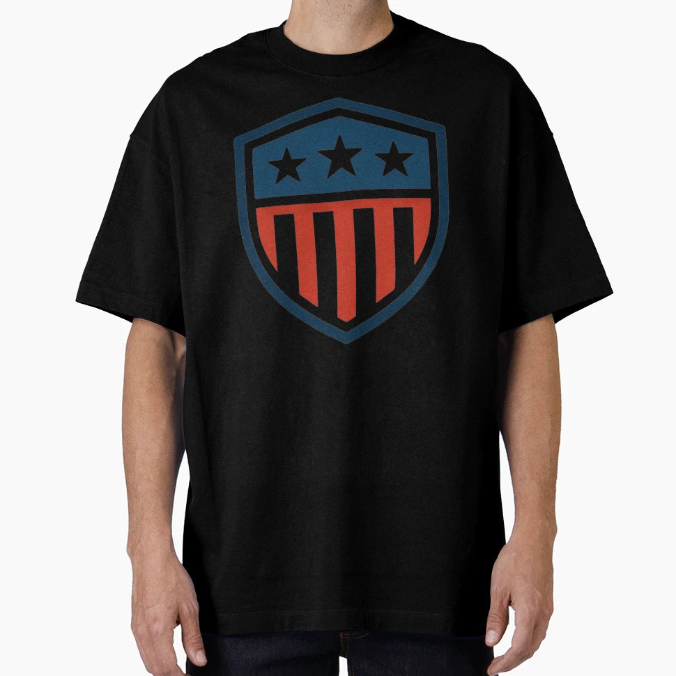 American Patriot Shield Sports Logo T-Shirt - Streetwear Style for Adults - T-Shirt, Sweatshirt, Hoodie