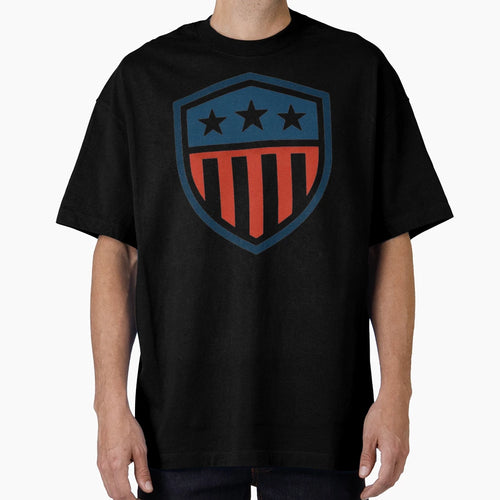 American Patriot Shield Sports Logo T-Shirt - Streetwear Style for Adults - T-Shirt, Sweatshirt, Hoodie