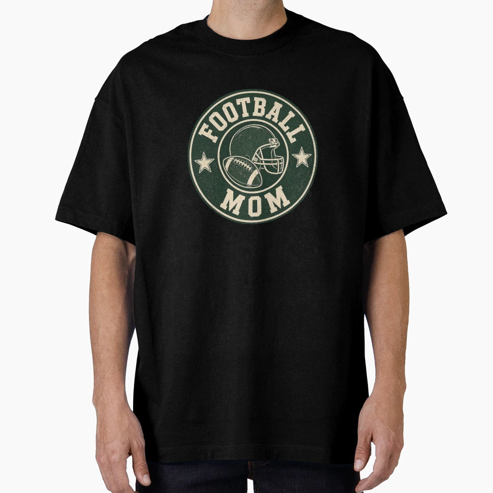 Football Mom Badge T-Shirt - Graphic Print Men Women - T-Shirt, Sweatshirt, Hoodie