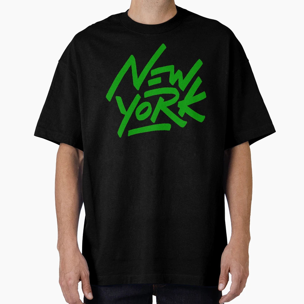 Green And White New York T-Shirt - Streetwear Style for Adults - T-Shirt, Sweatshirt, Hoodie