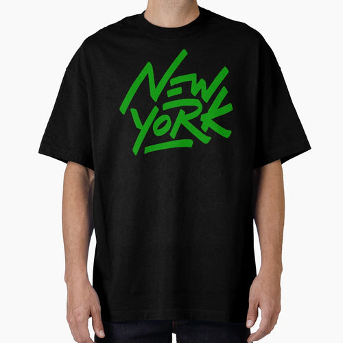 Green And White New York T-Shirt - Streetwear Style for Adults - T-Shirt, Sweatshirt, Hoodie