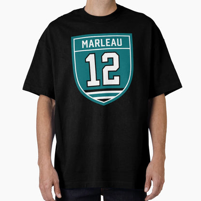 Marleau 12 Emblem T-Shirt - Unique Graphic for Adults - T-Shirt, Sweatshirt, Hoodie