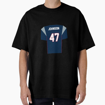 Jakob Johnson Patriots Jersey T-Shirt - Aesthetic Graphic for Adults - T-Shirt, Sweatshirt, Hoodie