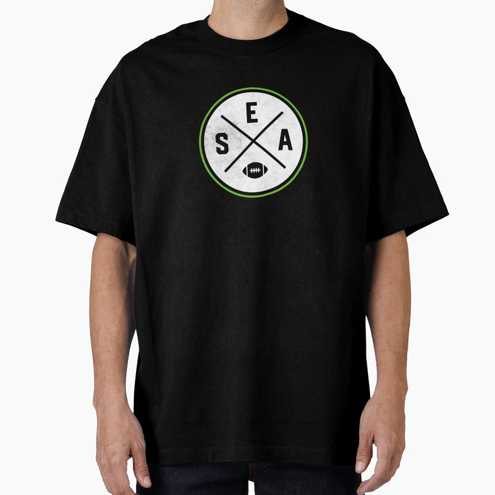 Seattle Football Sea Outline T-Shirt - Streetwear Style Unisex - T-Shirt, Sweatshirt, Hoodie