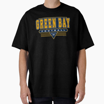 Green Bay Football Packers Inspired 90S T-Shirt - Custom Art Print Unisex - T-Shirt, Sweatshirt, Hoodie
