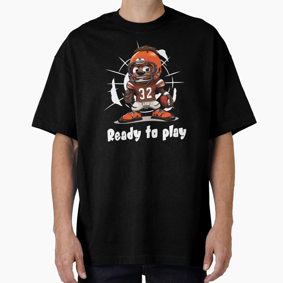 Brown Football Mascot T-Shirt - Minimalist Print Men Women - T-Shirt, Sweatshirt, Hoodie