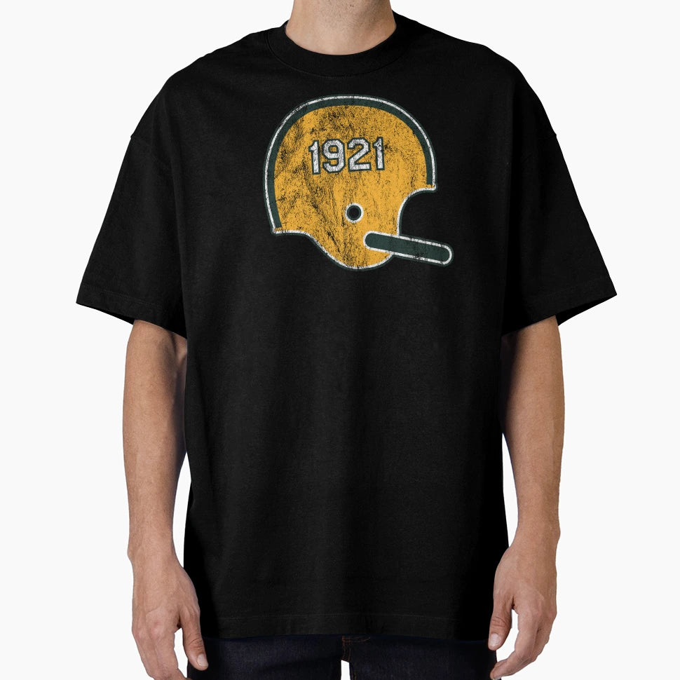 Green Bay Packers Year Founded Helmet T-Shirt - Unique Graphic for Adults - T-Shirt, Sweatshirt, Hoodie