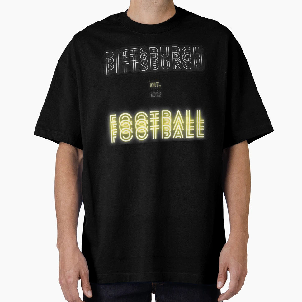 Pittsburgh Football Throwback 80S T-Shirt - Streetwear Style for Adults - T-Shirt, Sweatshirt, Hoodie