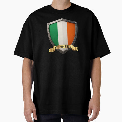 Kennedy Ireland Family Name Shield T-Shirt - Custom Art Print for Adults - T-Shirt, Sweatshirt, Hoodie