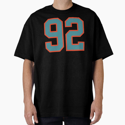 92 Number Aqua Orange Lucky Sports T-Shirt - Aesthetic Graphic Unisex - T-Shirt, Sweatshirt, Hoodie