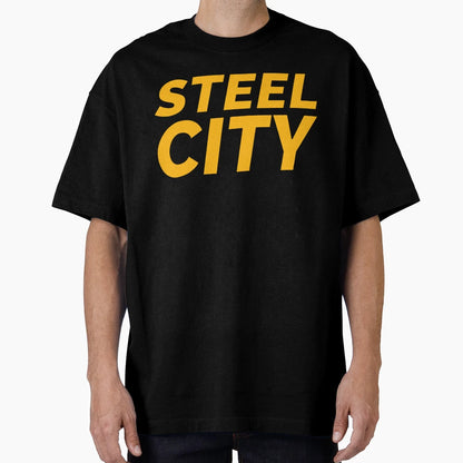 Steel City Yellow Black T-Shirt - Aesthetic Graphic Men Women - T-Shirt, Sweatshirt, Hoodie