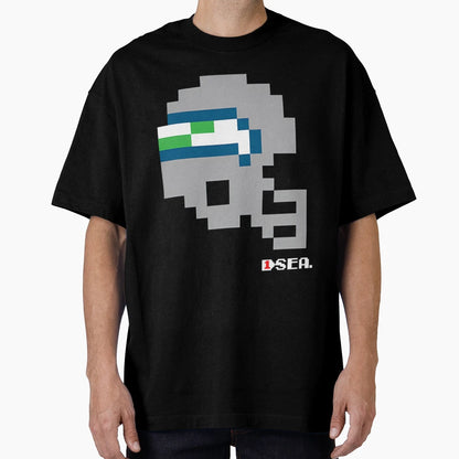 Seahawks Tecmo Bowl Helmet T-Shirt - Unique Graphic Unisex - T-Shirt, Sweatshirt, Hoodie