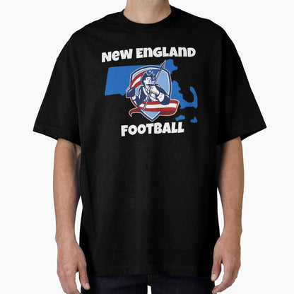 New England Football T-Shirt - Fun Novelty Design for Adults - T-Shirt, Sweatshirt, Hoodie