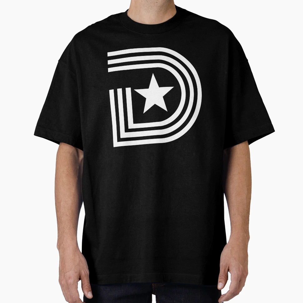 D Town White Star T-Shirt - Trendy Graphic Unisex - T-Shirt, Sweatshirt, Hoodie