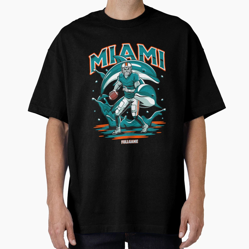 Miami Football T-Shirt - Casual Everyday Wear Men Women - T-Shirt, Sweatshirt, Hoodie
