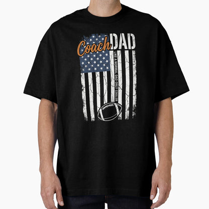 Coach Dad American Flag Father T-Shirt - Novelty Apparel Unisex - T-Shirt, Sweatshirt, Hoodie
