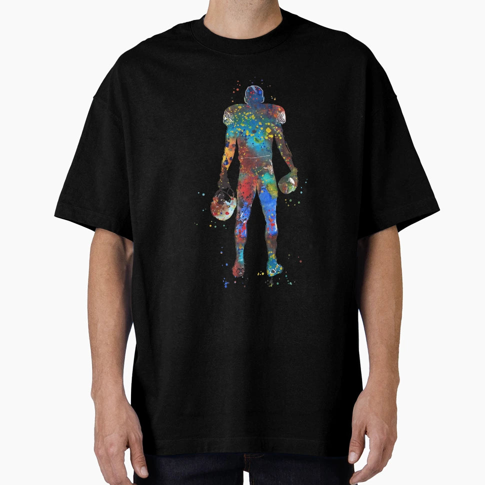American Football Player T-Shirt - Novelty Apparel for Adults - T-Shirt, Sweatshirt, Hoodie