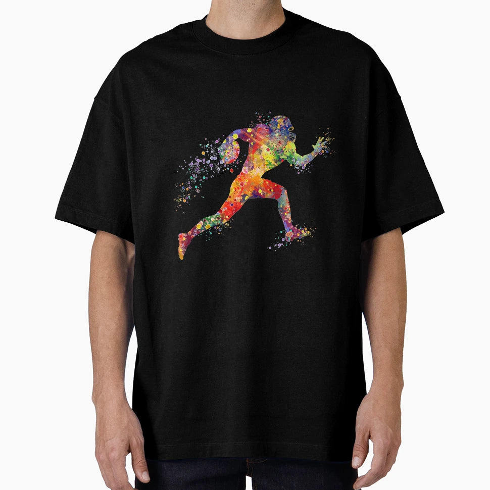 American Football Player Sports T-Shirt - Graphic Print for Adults - T-Shirt, Sweatshirt, Hoodie