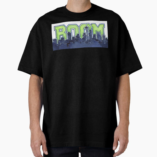 Seattle Skyline 12Th Legion Boom T-Shirt - Streetwear Style Men Women - T-Shirt, Sweatshirt, Hoodie