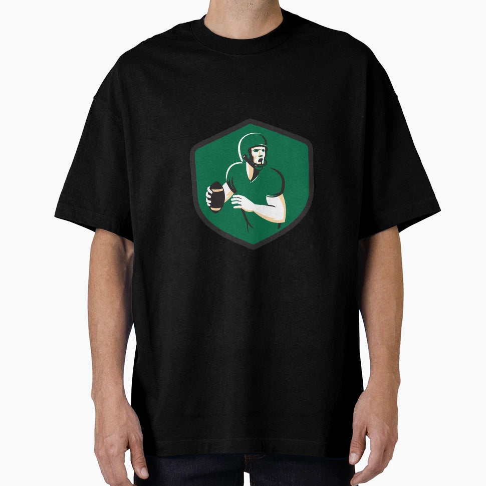 American Football Quarterback Qb T-Shirt - Aesthetic Graphic Men Women - T-Shirt, Sweatshirt, Hoodie