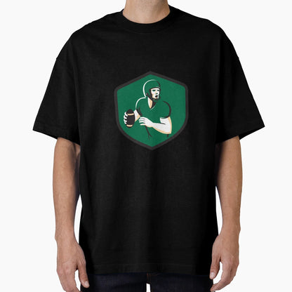American Football Quarterback Qb T-Shirt - Aesthetic Graphic Men Women - T-Shirt, Sweatshirt, Hoodie