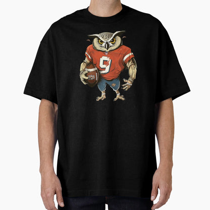 Owl Football T-Shirt - Unique Graphic Unisex - T-Shirt, Sweatshirt, Hoodie