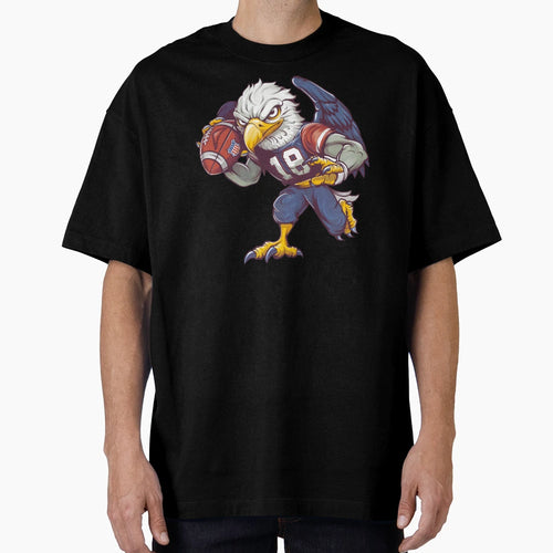 American Bald Eagle Football T-Shirt - Graphic Print Men Women - T-Shirt, Sweatshirt, Hoodie