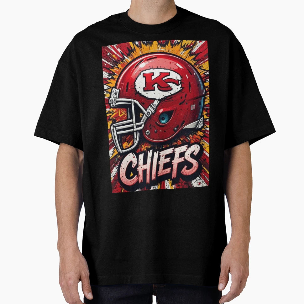 Kc Football Red And Gold Kingdom T-Shirt - Minimalist Print Unisex - T-Shirt, Sweatshirt, Hoodie