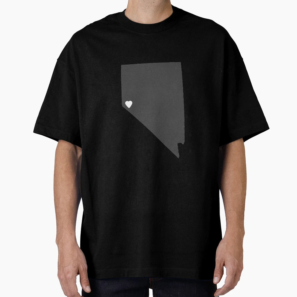 Nevada Charcoal T-Shirt - Minimalist Print Men Women - T-Shirt, Sweatshirt, Hoodie