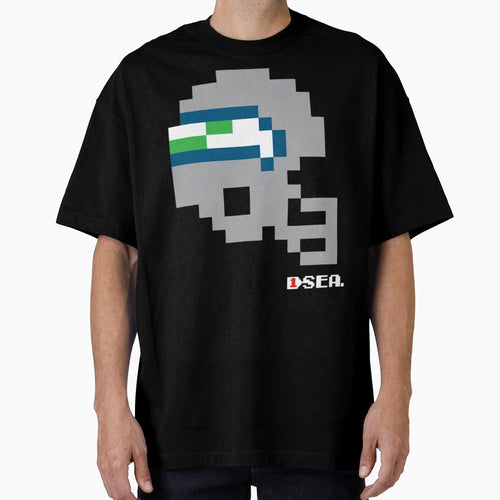Sea Seahawks Tecmo Bowl Helmet T-Shirt - Unique Graphic for Adults - T-Shirt, Sweatshirt, Hoodie