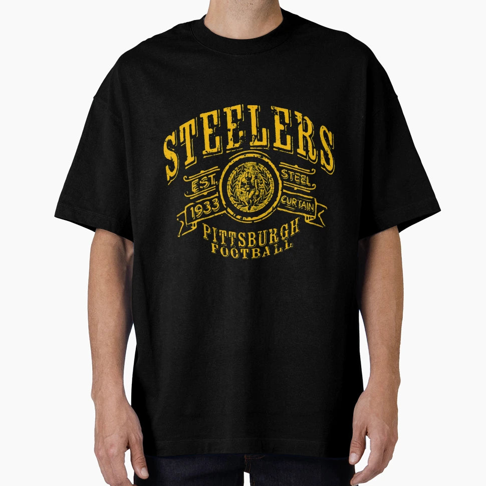 Black And Yellow Pittsburgh Fan T-Shirt - Unique Graphic for Adults - T-Shirt, Sweatshirt, Hoodie