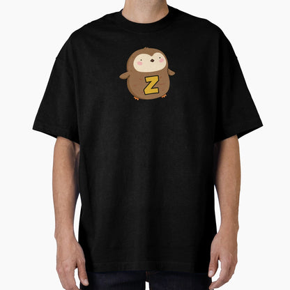 Alphabet Letter Z Adorable Owl T-Shirt - Casual Everyday Wear Unisex - T-Shirt, Sweatshirt, Hoodie