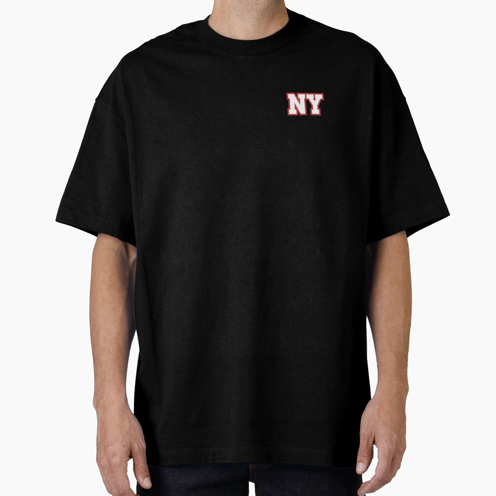 Ny Blue Background T-Shirt - Novelty Apparel for Adults - T-Shirt, Sweatshirt, Hoodie