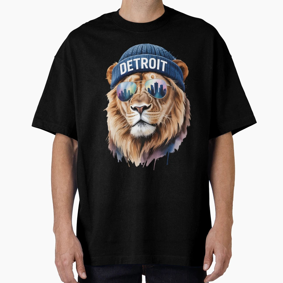 Detroit Lion T-Shirt - Casual Everyday Wear for Adults - T-Shirt, Sweatshirt, Hoodie