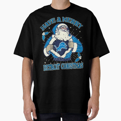 Have Merry Detroitt Lions T-Shirt - Novelty Apparel Unisex - T-Shirt, Sweatshirt, Hoodie