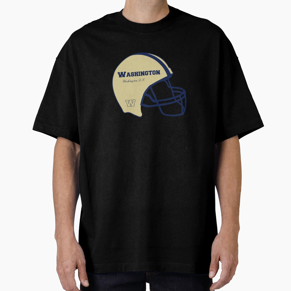 Washington D C Football Helmet T-Shirt - Fun Novelty Design Men Women - T-Shirt, Sweatshirt, Hoodie