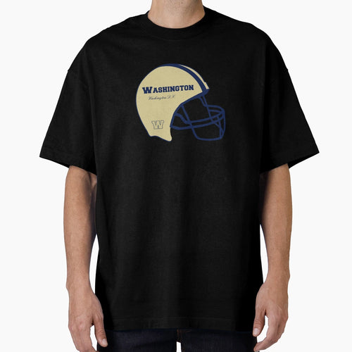 Washington D C Football Helmet T-Shirt - Fun Novelty Design Men Women - T-Shirt, Sweatshirt, Hoodie