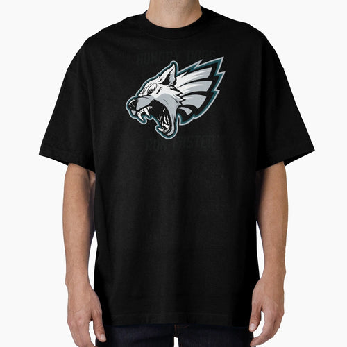 Hungry Dogs Run Faster Philly Football T-Shirt - Custom Art Print Unisex - T-Shirt, Sweatshirt, Hoodie