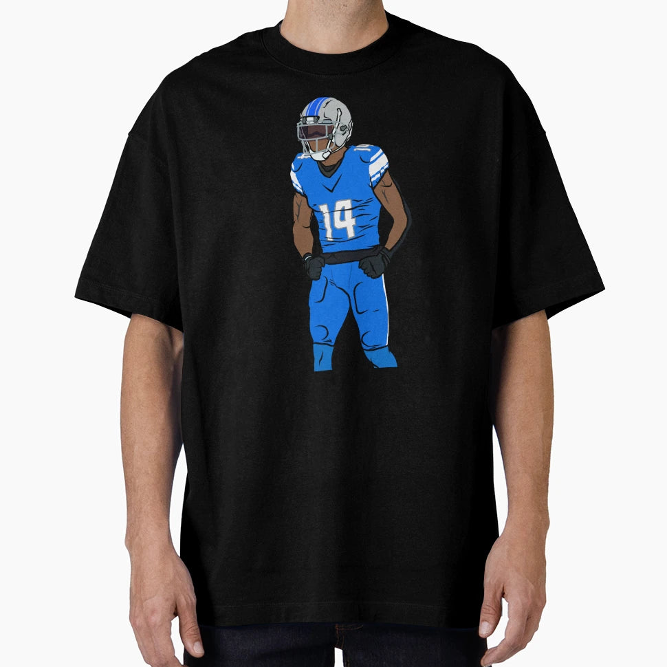 Amon Ra St Brown Celebration T-Shirt - Streetwear Style for Adults - T-Shirt, Sweatshirt, Hoodie