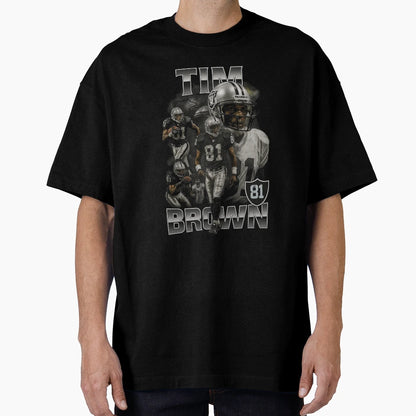 Tim Brown Raiders Legacy Collage T-Shirt - Custom Art Print for Adults - T-Shirt, Sweatshirt, Hoodie