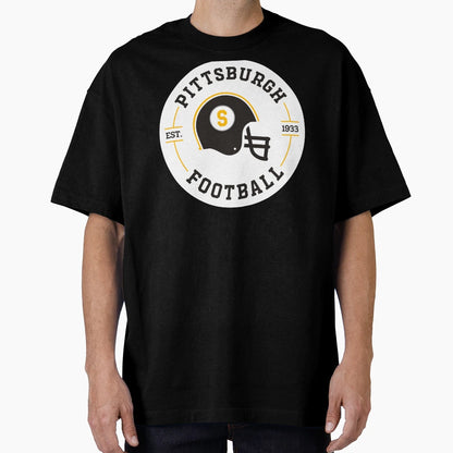 Pittsburgh Football Badge T-Shirt - Custom Art Print for Adults - T-Shirt, Sweatshirt, Hoodie