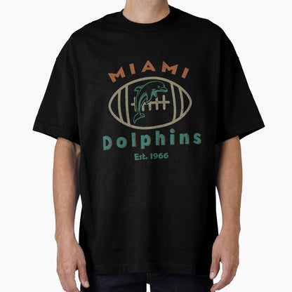 Art Miami Dolphins T-Shirt - Minimalist Print for Adults - T-Shirt, Sweatshirt, Hoodie
