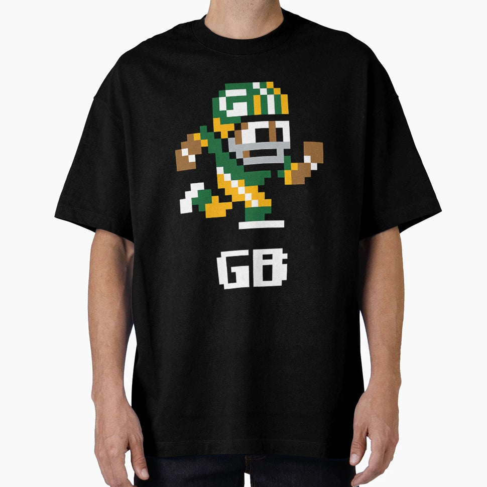 Green Bay Packers Tecmo Super Bowl Football T-Shirt - Graphic Print Unisex - T-Shirt, Sweatshirt, Hoodie