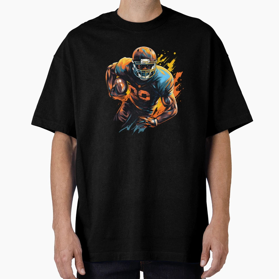 American Football Color Painting T-Shirt - Unique Graphic for Adults - T-Shirt, Sweatshirt, Hoodie
