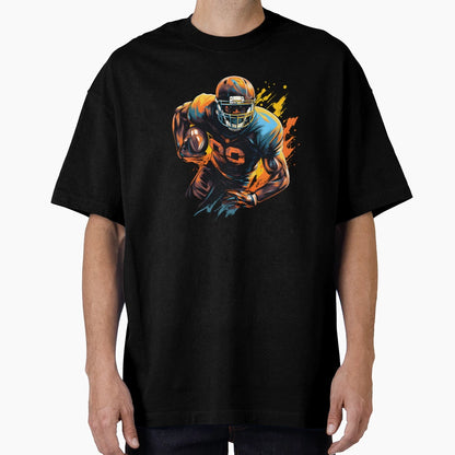 American Football Color Painting T-Shirt - Unique Graphic for Adults - T-Shirt, Sweatshirt, Hoodie